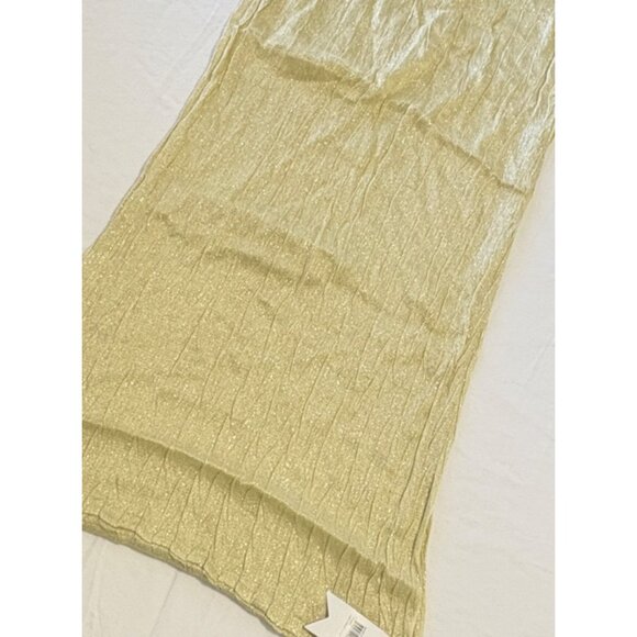 Cruise Club Lurex Infinity Scarf Gold Shimmer NWT - Picture 5 of 9